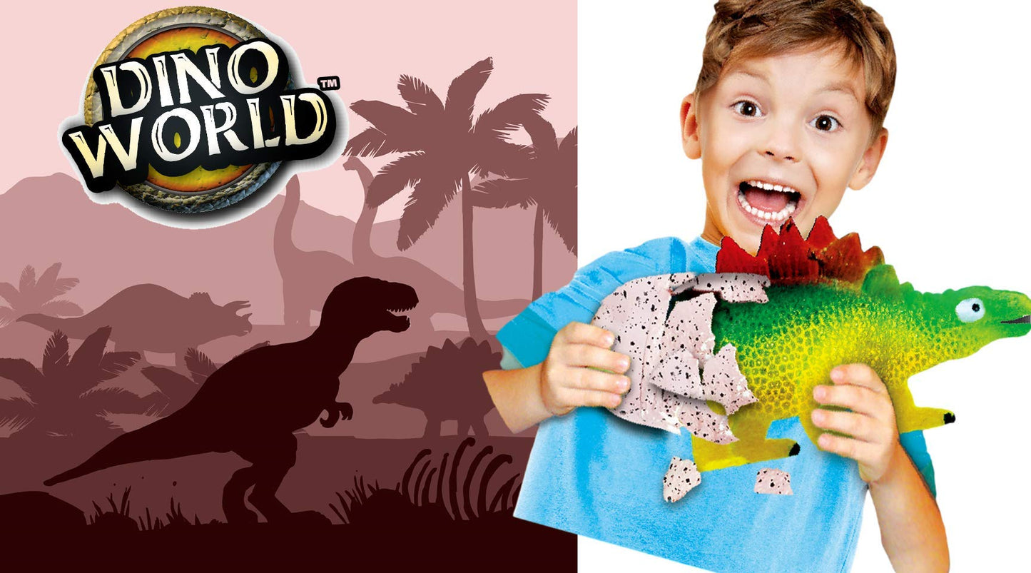 JA-RU Dino World Hatching Dinosaur Eggs Water Growing Toys for Kids (1 Egg) Surprise Dino Egg. Educational Science Toys. Bulk Di