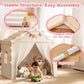 Eagelestone Kids Play Tent, 2 Doors With Padded Mat & Light, Large Tent For Toddler With 4 Windows,Kids Playhouse Outdoor & Indoor, 51' X 39' X 53'