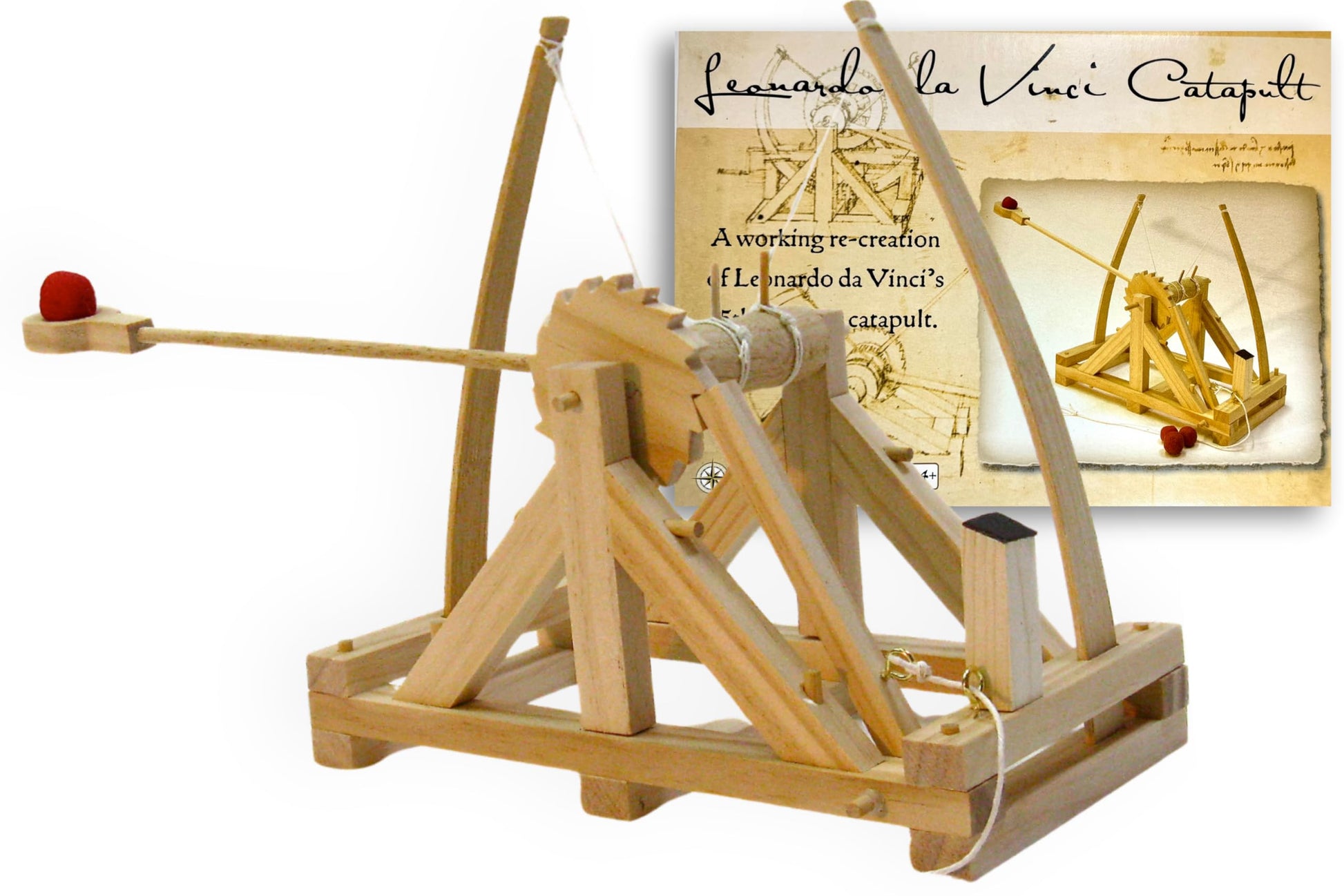 Pathfinders Stem Kits – Leonardo Da Vinci Catapult Kit | Trebuchet Science Kits For Kids Age 12-14 | Stem Toy For Kids Age 12-14 Physics Toys | Engineering Kit | Learning Resource | Engineering