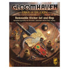Gloomhaven Jaws of The Lion Removable Sticker Set & Map - Multi Color, Perfect for Board Game Enthusiasts