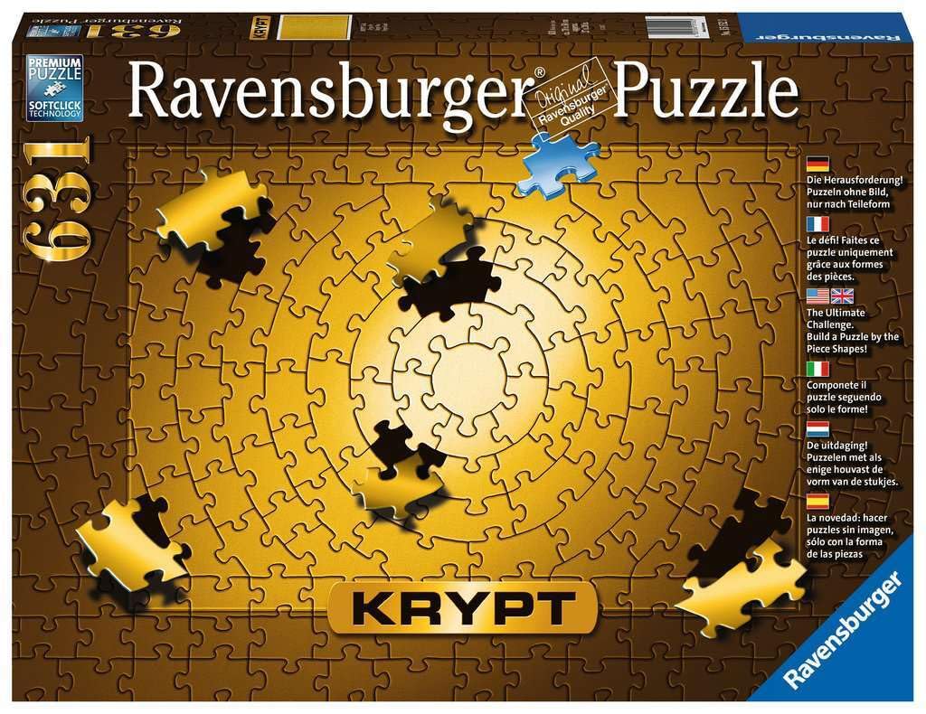 Ravensburger 631-Piece Jigsaw Puzzle - Gold, Softclick Technology, 27 x 20 inches, Model 15152, Unique Design for Adults