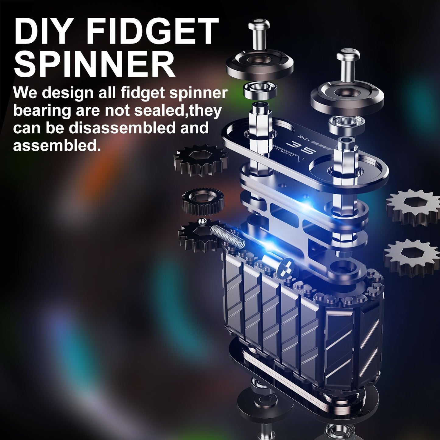 Fidget Toy for Adults,Help Relieve Stress, Anxiety, Tension,Promotes Focus, Tank Shape Design, Metal Material, high Precision Pr