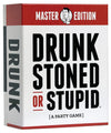 DSS Games Drunk Stoned or Stupid Master Edition | Party Card Game | 550 Prompt Cards | Fun for Adults | Ages 17+ | White | Model 91902