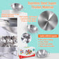 Classic Stainless Steel Kitchen Toys Cooking Utensils Set-Pretend Play Pots Pans Toy Cookware Kits for Kids Cooking Utensil Set