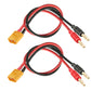WOODGUILIN XT60 Charging Cable,Connector Plug to 4mm Banana Connector Adapter Charger with 12AWG 30CM Cable Connector,RC Battery