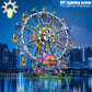 Benuefe Upgrade Rotating Ferris Wheel Building Blocks Set Toys For Kids With Light Carnival Amusement Park Construction Kits Bir