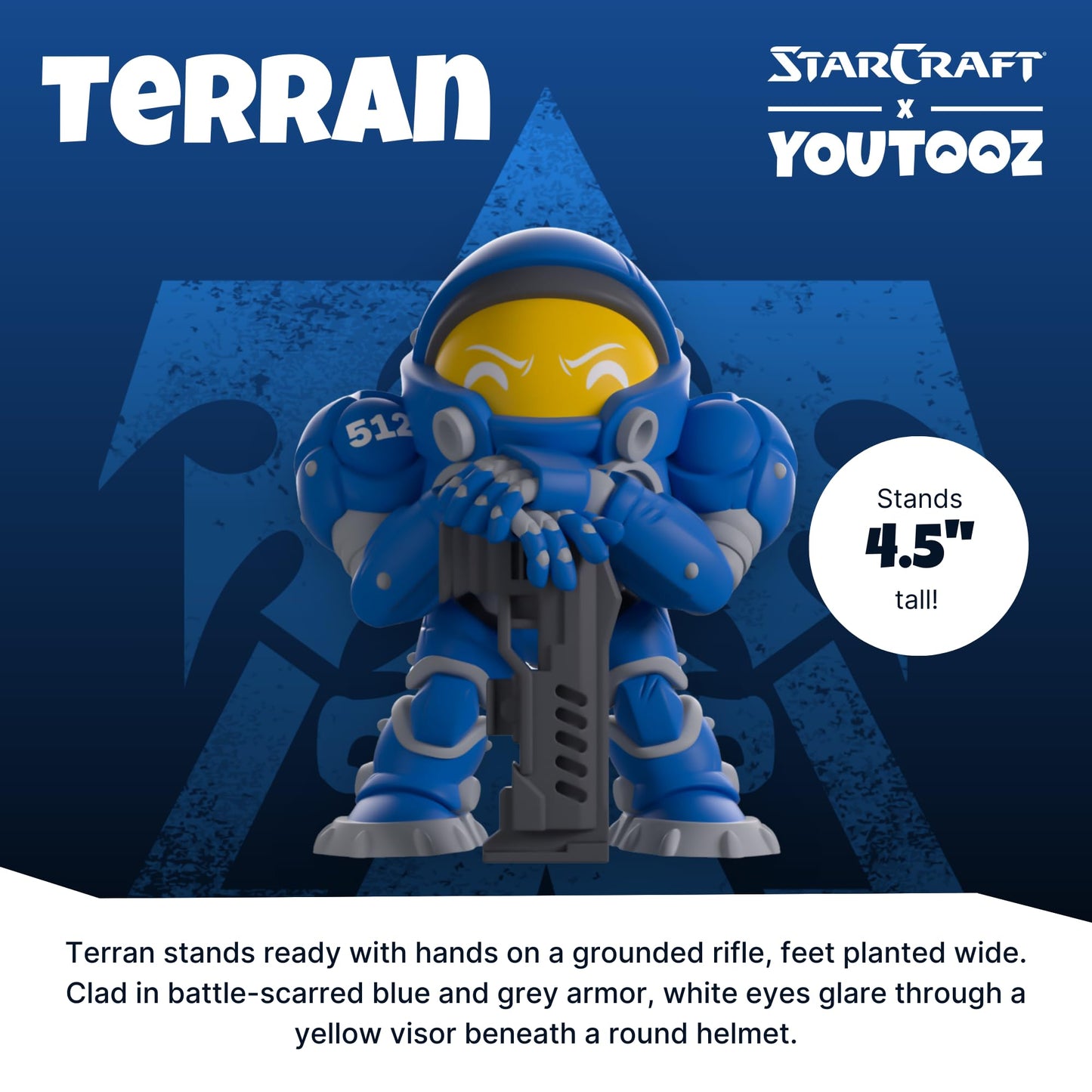 Youtooz Terran 4.5 Vinyl Figure - Starcraft Collectible Figurine, Terran Action Figure from The Starcraft Universe