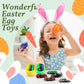 Konijiwa 12 Packs Prefilled Easter Eggs with Car Toys, Easter Basket Stuffer,Party Favors for Kids Classroom,Toys for 3+ Years O