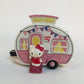 Blue Sky Clayworks Hello Kitty Retro Camper Figurine, Ceramic, 7.5 L x 5.5 W x 5.5 H, Happy Camp Vibes