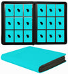 enhanced 9-Pocket Zippered Trading Card Binder  540 Pockets Double-Sided Side-Loading Card Organizer Album  PU Leather Card Holder Protector for MTG  TCG  Sports Cards Teal