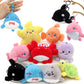 Golray 9Pcs Plush Ocean Stuffed Animals Keychain Under the Sea Party Favor Kids Bulk Toys Cute Fish Shark/Seal/Octopus Goodie Ba