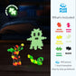 Plus Plus - Learn To Build, Glow In The Dark - Construction Building Stem - Interlocking Mini Puzzle Blocks For Kids