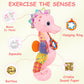 Fuzqq Baby Girl Toys 0-6 Months,Infant Musical Stuffed Animals Soft Toy With Bright Colors,Crinkle Sound Paper, Multi-Textures &
