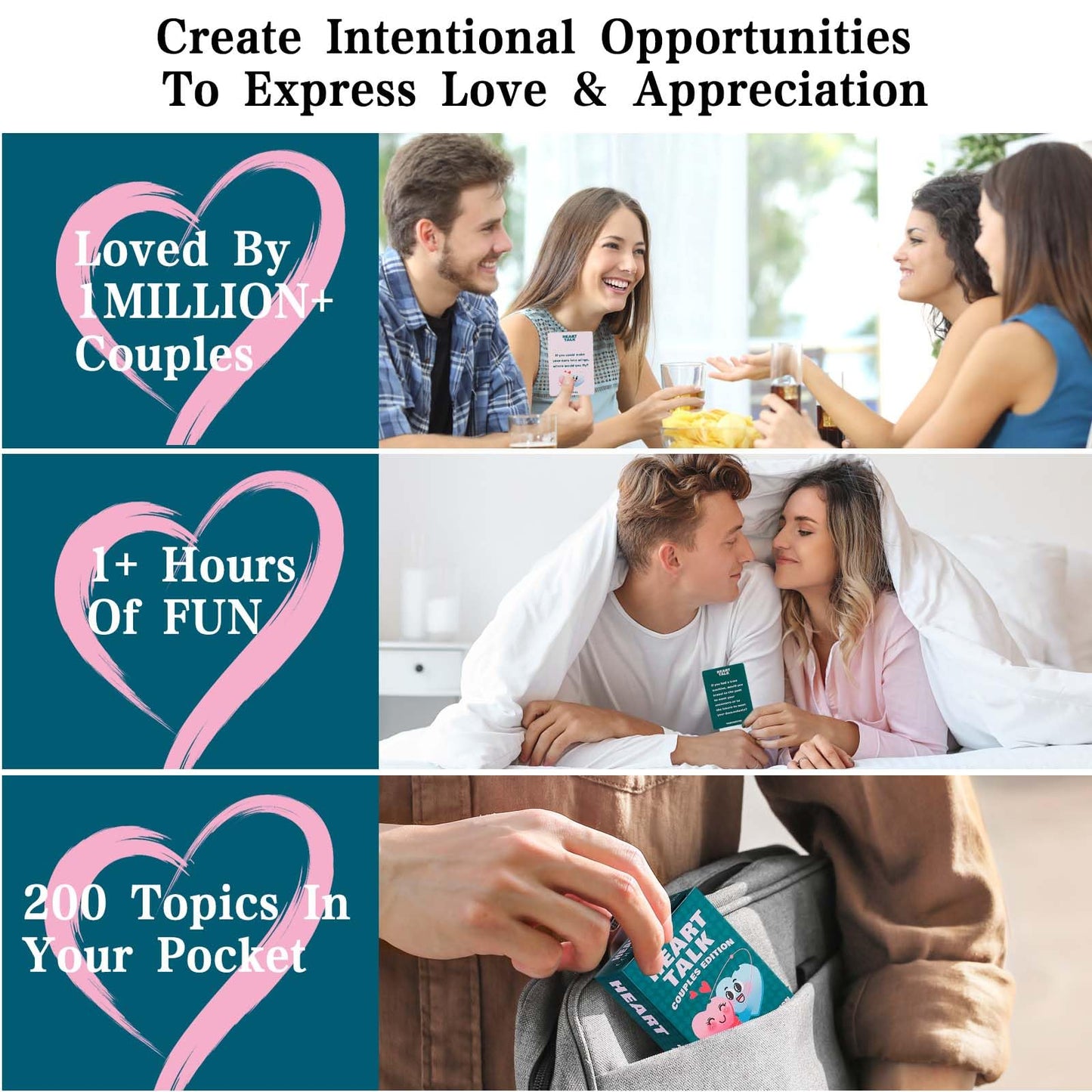 NexUap Conversation Cards for Couples - 200 Questions & 2 Wild Cards, Green Paper Game for Date Nights & Travel Adventures