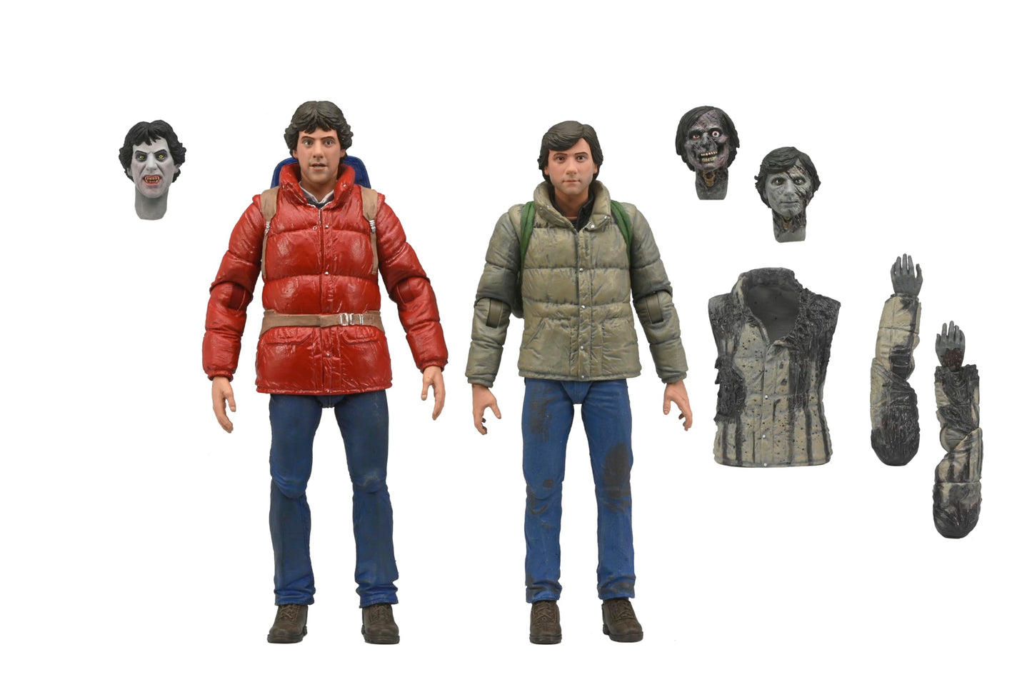 An American Werewolf In London - 7    Scale Action Figures - Jack And David 2 Pack
