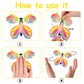 LOMIMOS 40PCS Magic Flying Butterflies  Wind Up Butterfly Gift Fairy Flying Toy for Kids Surprise Explosion Box Wedding Birthday Party Book Greeting Card(20 Styles)