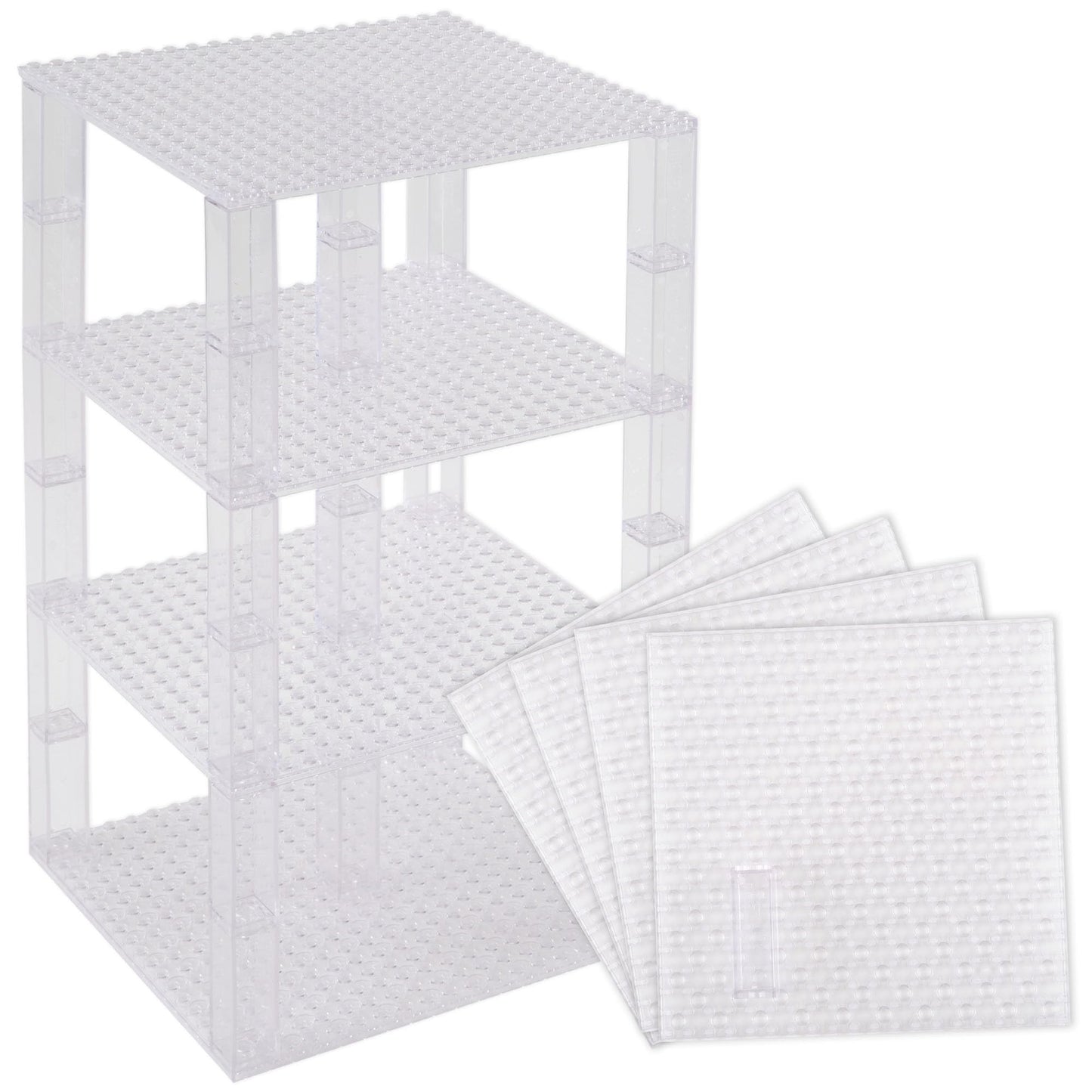 Strictly Briks Compatible With Lego Classic Stackable Baseplates, Building Bricks For Towers, Shelves, And More, 100% Compatible
