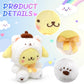 8' Plush Doll, Kawaii Anime Stuffed Toy, Soft Yellow Cartoon Plushie Gift For Girls Teens Fans Birthday Decoration