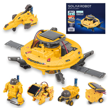 Toys For Boys Age 8-10,Stem Kit Bot Build Your Own Science Gear Robot Kit With Solar Panel & Battery Power, Christmas Birthday Idea Gifts Toy For 9 10 11 12 13 14 Years Old Boy