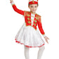 Dress Up America Drum Majorette Costume For Girls - Marching Band Uniform For Kids Red