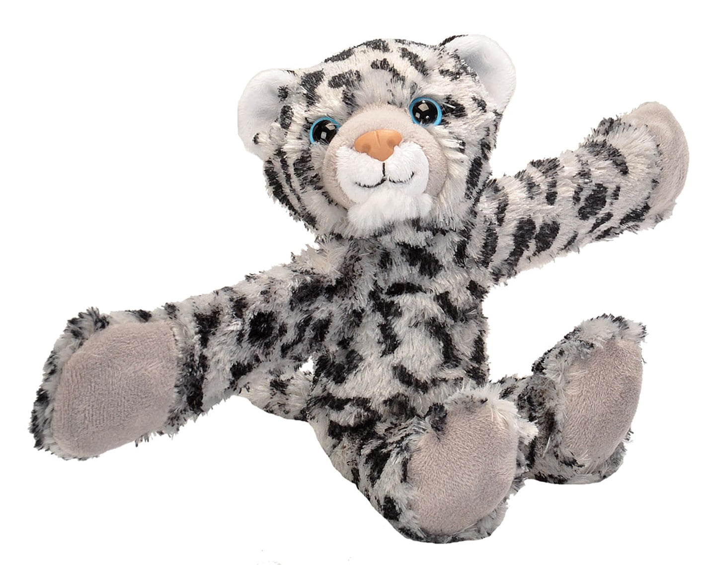 Wild Republic Snow Leopard Plush Toy - 8" Slap Bracelet Stuffed Animal, Soft Plush Material, Model 19564