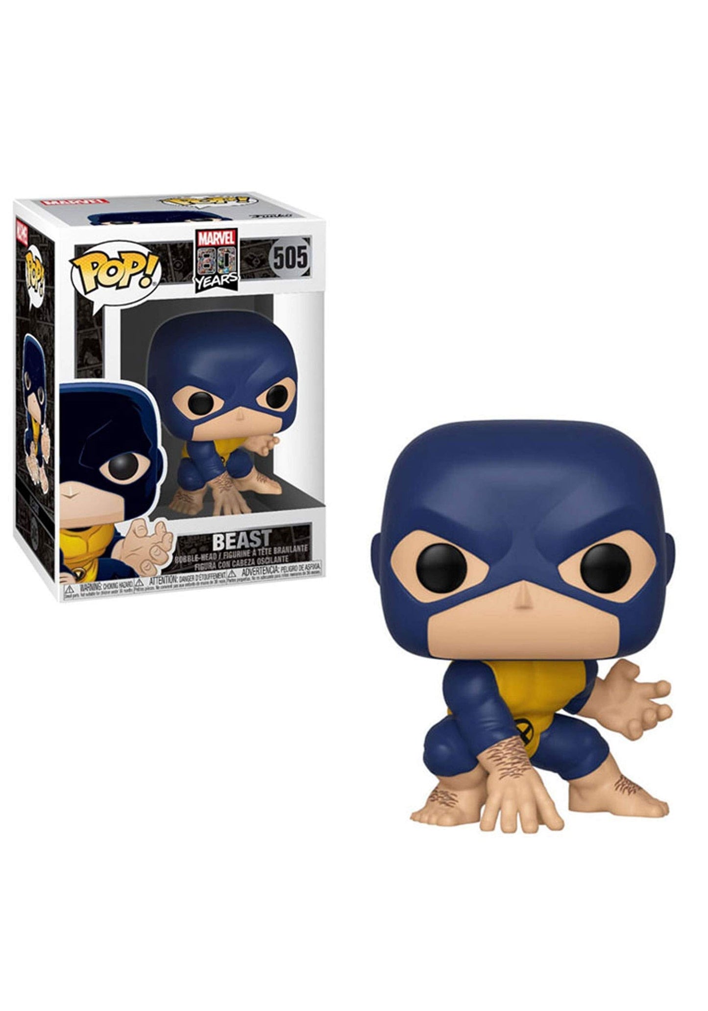 Funko Pop! Marvel: 80th - Beast, Multicolor, Standard (40716)