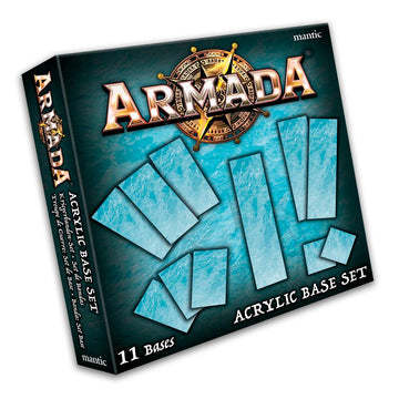 Mantic Games Mgarm104 11 X Armada Acrylic Bases, Blue