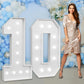 Imprsv Marquee Numbers Large 10Th-Birthday Decorations: 4Ft Light Up Number Party Decor 10 Year Old Girl And Boy Birthday Decora