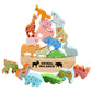 Atorse Wooden Balancing Game Preschool Learning Toys Fine Motor Skill Toys Gifts