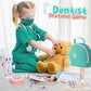 Atoylink Doctor Kit for Toddlers Kids Dentist Pretend Play Toy Set, 32Pcs Wooden Medical Kit with Dress Up Costume & Bag & Prete