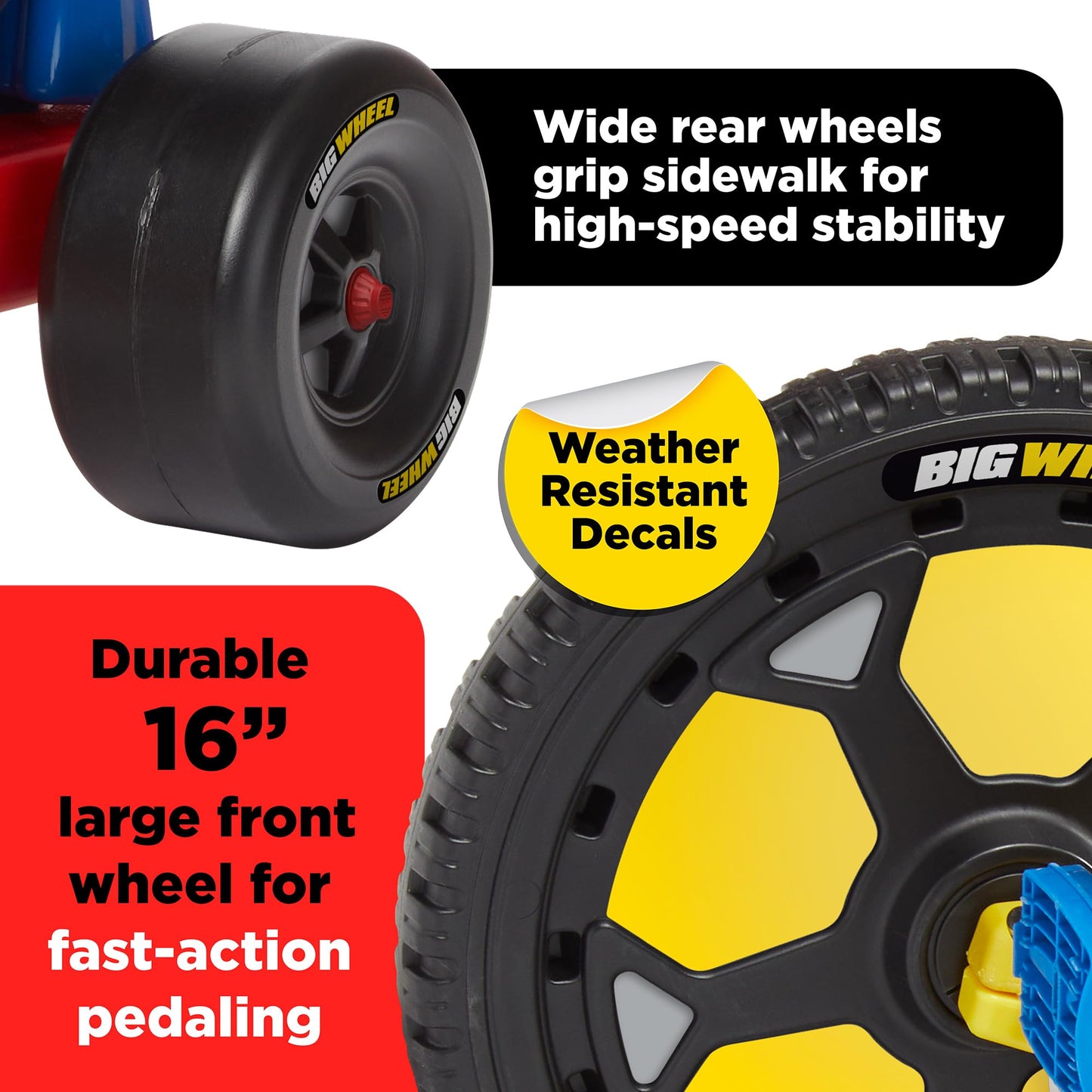 Schylling Big Wheel Speedster - Bw16So - Low-Riding Tricycle With Adjustable Seat For Growing Child Up To 70 Lbs. - Original Cla
