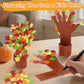 32 Pcs Fall Thankful Tree Craft Kits Make Your Own Handprint Paper Trees DIY Thanksgiving Trees Decorations Thankful Tree Craft