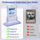 24Pcs Magnetic Card Holders For Trading Card, Baseball Card Protectors With 24 Stands, 35Pt Acrylic Hard Card Sleeves Case For Sports Cards, Game Cards, Standard Cards Storage And Display