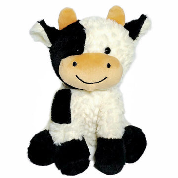 Fayuaku 9'' Cow Stuffed Animals Plush Cow Doll Kids Boys Girls Animal (9'' Black Cow)