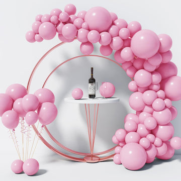 130Pcs Pastel Pink Balloons Different Sizes 18'' 12'' 10'' 5'' Balloon Garland Arch Kit Perfect For Birthday Party, Graduation,