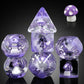 Mushroom Resin Dice Set D&D, DNDND 7PCS D&D Dice Set with Gift Velvet Bag for Dungeons and Dragons Role Playing Games and Tablet