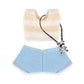 Abincee 17cm Doll Clothes Compatible with Labubu enhanced Doll Outfit Set Fashion Designed Dresses (White)