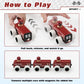Btb Wooden Pull Back Car,Toy Fire Engine Fire Truck,Montessori Wooden Toy,Pullback Pull-Back Car,Wooden Vintage Retro Classic To