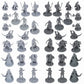 Path Gaming 40 Fantasy Tabletop Miniatures For Dungeons And Dragons . 28Mm Scaled 10 Unique Designs, Bulk Unpainted