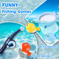Baby Bath Toys For Toddlers 6+ Months, Bathtub Toys Kids Shower Toys With Stacking Cups, Fishing Games & Net, Bathtub Water Tabl