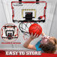 Eaglestone Mini Basketball Hoop Indoor With Led Light,Double Electronic Scoreboard,Basketball Hoop Indoor Toys For Kids,2 Game Modes Over Door Basketball Hoop For 5-7 8-12 Year Olds Boys, Gifts