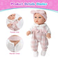 BDDOLL 12'' Baby Doll and Clothes Accessories Playset with Feeding Bottle Pacifier First Baby Dolls for Toddlers 36 Months and Up