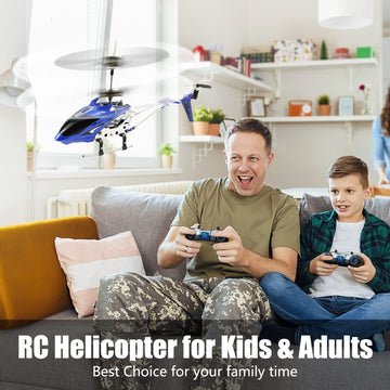 Cheerwing S107/S107G Phantom 3Ch 3.5 Channel Mini Rc Helicopter With Gyro Blue