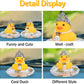 wonuu Car Duck Rubber Duck Car Ornaments Duck Car Dashboard Decorations with Cute Headband Swim Ring Necklace Sunglasses  C-Male Crown&Pearl Chain