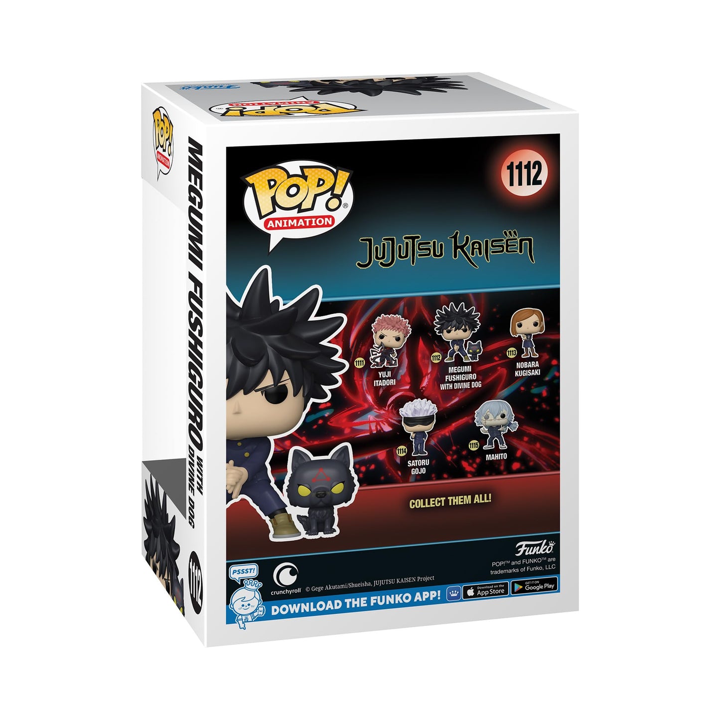 Funko Pop! Jujutsu Kaisen Megumi with Dogs Vinyl Figure, Standard Size, Multicolor, Model 61360