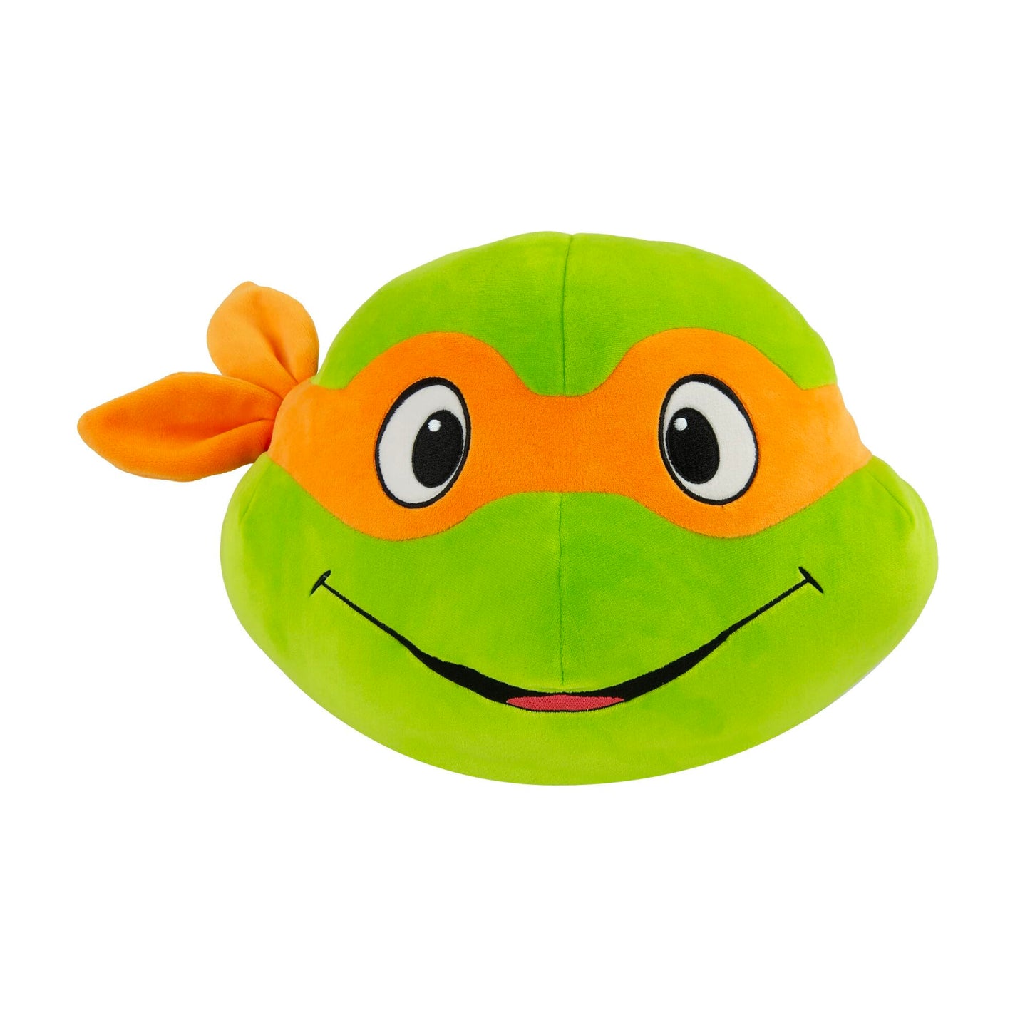 Club Mocchi Mocchi Michelangelo Plush - 15 Inch TMNT Head Toy, Orange, Soft Polyester Collectible
