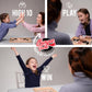 Bungee Table Fast Sling Puck Game - Small Size - Test Your Speed And Accuracy With This Fast-Paced Wooden Air Hockey Board Game