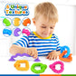 Richtim Bath Toys Toddlers Suction Toys: 6 Pack Colorful Textured Suction Bath Toys For Bathtime - Baby No Hole Bath Toys