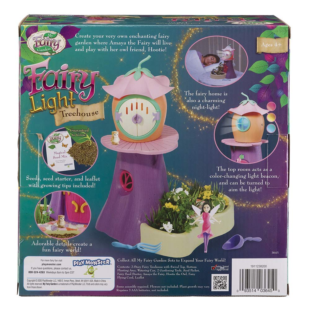 My Fairy Garden — Light Treehouse — Color-Changing Light That Moves! — Plant And Grow Your Own Magical Garden — Ages 4+