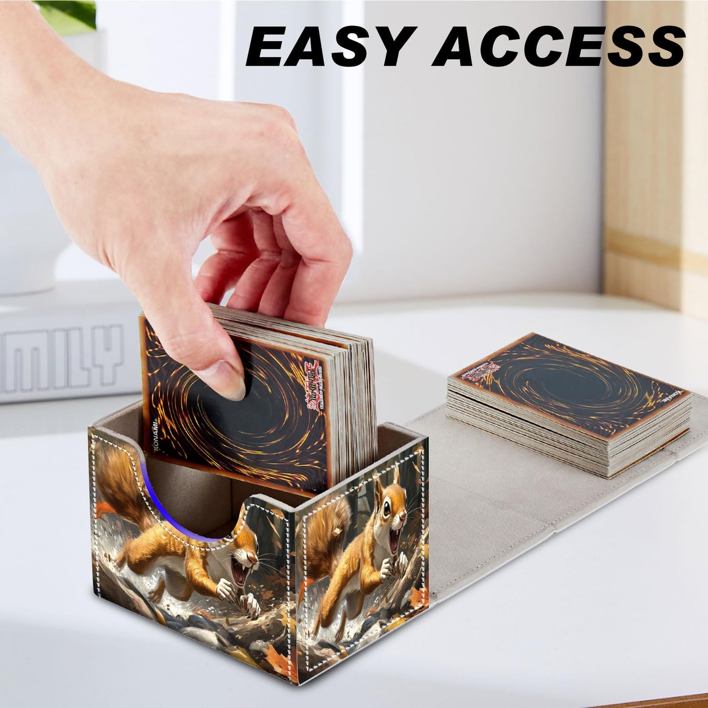 Degdfsgr Card Game Storage Box Tcg Deck Box Mtg Card Box Organizer Trading Card Case Commander Deck Box Tcg Card Storage Box Mag